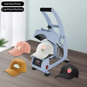 Manuelle Hitze Presse Kappe Hut Digital Transfer Sublimation Druck Maschine USA - Bild 1 von 12