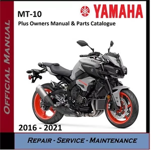 Yamaha MT-10 MT10 MT 10 Workshop Service Repair Manual 2016 - 2021 on CD - Picture 1 of 3