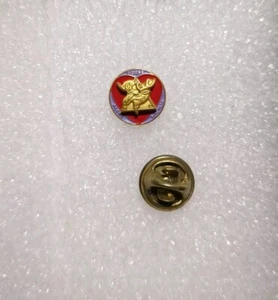 Vintage Lapel Pin  Tie Tack Loyal Order Moose Heart Red Purple - Picture 1 of 5