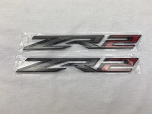 Chevy Silverado 1500 ZR2 Emblem Black Red Truck Fender Accessory New Chevrolt - Bild 1 von 15