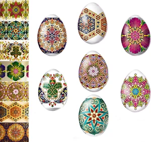 Thermo Heat Shrink Sleeve Decoration Easter Egg Wraps Pysanka Pysanky Patterns - Picture 1 of 12