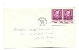 WG 871 3c Chasrles con dirección Elliot, sin sello FDC - Imagen 1 de 1
