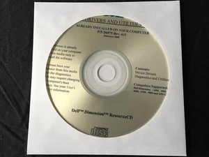 DELL Dimension 2400 3000 4600 4700 5000 XPS GEN 4 Drivers CD DVD Disc - Picture 1 of 1