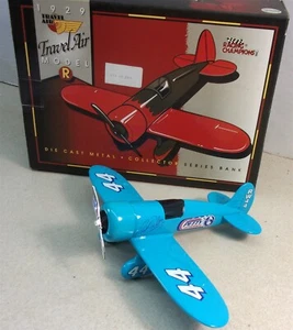 RICHARD PETTY RICK WILSON #44 NASCAR 1929 TRAVEL AIR DIECAST AIRPLANE BANK 363B - Picture 1 of 3
