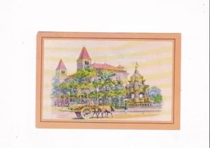 De colección. BOMBAY, INDIA FUENTE FUENTE ARTISTA POSTAL SELLO MUNDIAL - Imagen 1 de 2