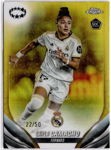 Carla Camacho 2023-24 Topps Cromo Mujer Oro Refractor #15 Real Madrid #22/50 - Imagen 1 de 2