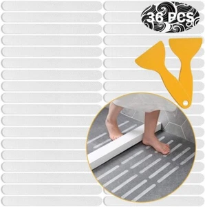 36pcs Non-Slip Strip Stickers-Non Slip Strips Pad Bathtub Flooring Safety Tape - Picture 1 of 7