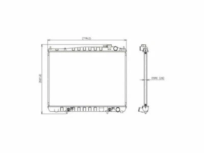 For 1996-2000 Nissan Pathfinder Radiator Denso 19753JJ 1997 1998 1999 Radiator Foto 1 de 2