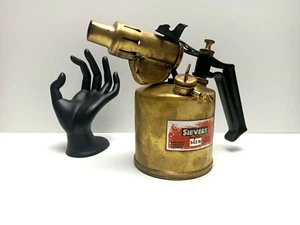 Vintage Kerosene Blow Torch - Sievert Brand - Made In Sweden - Brass / Metal - Picture 1 of 13