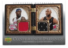 2007-08 Artifacts Conference Pairings #CPWM Chris Webber/Alonzo Mourning /150