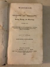 Wisconsin History 1846 Territory Increase Lapham Geography Geology Second Edit