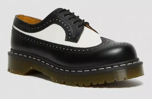 Zapatos Dr. Martens 3989 Bex Cuero Suave Brogue Blanco y Negro Oxford - Para Hombre 10 - Imagen 1 de 22