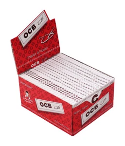 1 Box (50x) OCB Weiss lang white long King Size Papers Blättchen - Picture 1 of 2