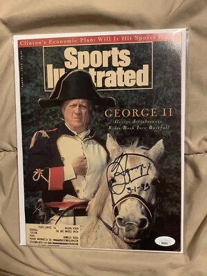 George Steinbrenner Signed Sports Illustrated Dates 3/1/93 JSA COA Yankees - Image 1 of 2