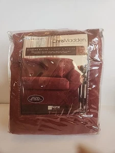 Chris Madden 2-teiliger Loveseat-Schonbezug JC Penney Rautensteppung siehe Bilder/Beschreibung  - Bild 1 von 9