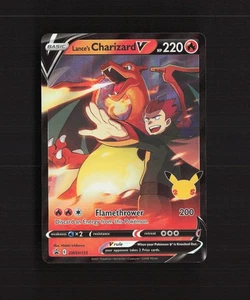 Lance's Charizard V SWSH133 Espada y Escudo Estrella Negra Promo Holo Tarjeta Pokémon Casi Nueva - Imagen 1 de 10