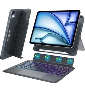 Magnetic Keyboard Case for Ipad Air 13 Inch M2 2024,Ipad Pro 12.9 Inch 6Th/5Th/4 - Afbeelding 1 van 7