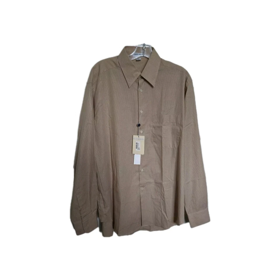 TOTALMENTE NUEVO Giorgio Armani Collezioni Para hombres Beige Camisa de Vestir a Cuadros 39 Grande Foto 1 de 4