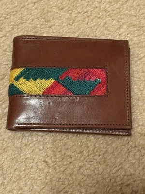 Бумажник ручной работы складной кожаный - Изображение 1 из 4