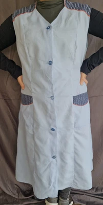 Nylon Dederon kittel schürze Vintage   Apron Gr.42--Original 70er Jahre Retro - Bild 1 von 4