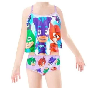 Baby Girls Two Piece Swimsuits Sleeveless Princess Swimwear Bathing Suit UPF 50 - Picture 1 of 5