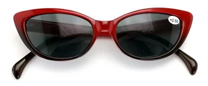 Women Bifocal Reading Sunglasses Reader Glasses Vintage Outdoor Cateye Pointed - Picture 1 of 20