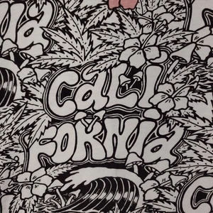 Eighty Eight Brand California Floral T-Shirt Men's L White Cotton All Over Print - Picture 1 of 6