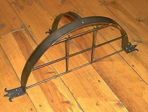 Iron Semi-Circle Wall Pot Hanger Rack w brace grid PCBS Glad to do custom work - Picture 1 of 2