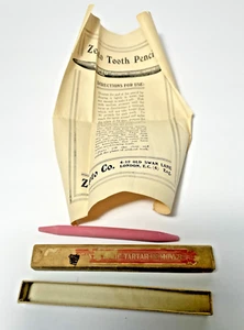Zepto 1920's Unused Antique Antiseptic Dental Tartar Removal & Box London Rare - Picture 1 of 12