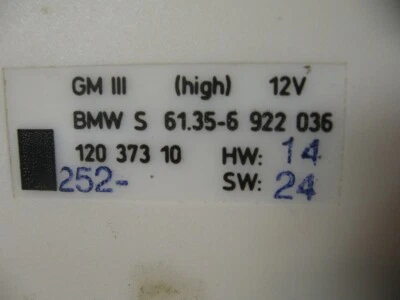 BMW MÓDULO GENERAL GMIII HIGH 1996 1997 E39 528 540 E38 740iL 61356922036 GM3 Foto 1 de 4