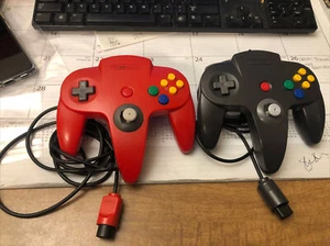 Nintendo 64 Controller NOS5 rot und schwarz kabelgebunden ORIGINAL - Bild 1 von 5