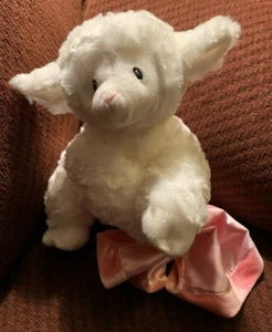 Baby Gund Lena Lamb W/Pink Blanket Prayer Now I Lay Me Down to Sleep 31989 - Picture 1 of 5
