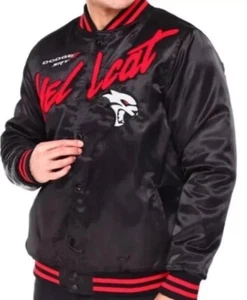 Dodge X Reason Srt Hellcat Ltd Ed Satin Varsity Bomber Jacket Men’s Size XXL - Picture 1 of 7