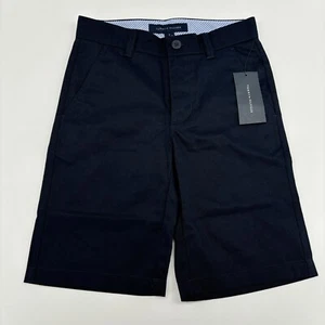 Tommy Hilfiger Boys School Uniform Shorts Navy Blue Size 8 Regular NWT - Picture 1 of 9