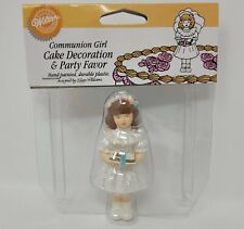 New VTG Wilton Communion Girl Female Plastic Cake Topper Figurine Decoration