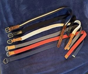 Set of 6 Fabric Belts Small Medium Mixed Lot Used - Picture 1 of 4