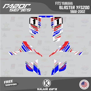 Graphics Kit for Yamaha Blaster YFS200 (1988-2002) Razor Series - Red 16 Mil - Picture 1 of 6