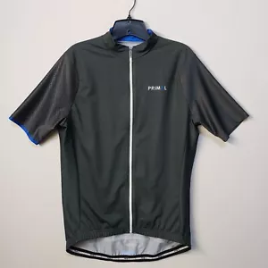 Primal Cycling Jacket Mens XL Full Zip Lightweight Gray Back Pcckets Breathable - Picture 1 of 10