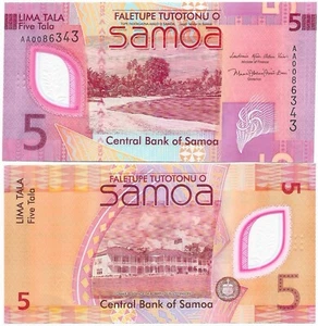 Western Samoa 5 tala 2024 Polymer UNC - Picture 1 of 1