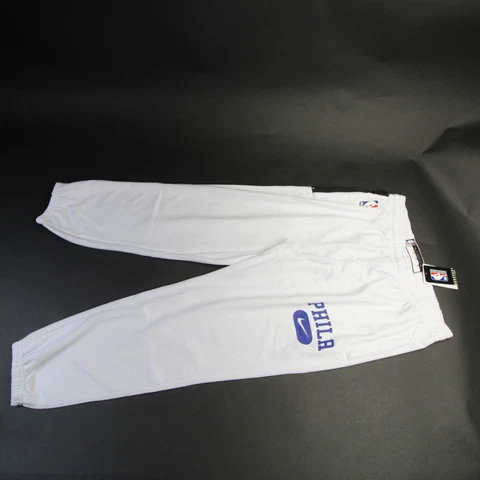 Philadelphia 76ers Nike NBA Authentics Athletic Pants Men's White New Cover