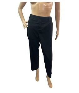 Banana Republic Women’s Size 14 Solid Black Hampton Dress Ankle Pants - Picture 1 of 6