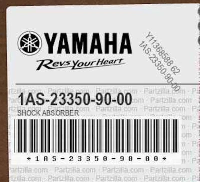 OEM '11 YAMAHA RAPTOR 700 FRONT SHOCK ABSORBER ASSEMBLY LT/RT #1AS-23350-90-00 - Image 1 of 3