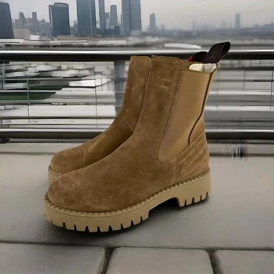 PAJAR Canada Mara Suede Women's Booties Size 37 Tan Heritage Pull On Boot - Image 1 of 4