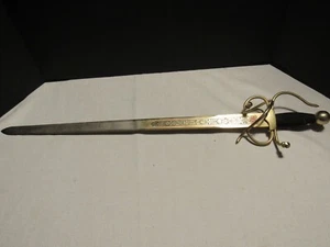 Collectible TOLEDO Ornate Sword pre owned Made in Spain Total Length 28.5" - Picture 1 of 9