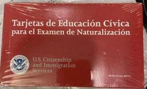 Tarjetas de Educacion Civica para el Examen de Naturalizacion 2017 Flash Cards - Picture 1 of 1
