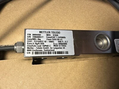 METTLER ТОЛЕДО 0745A НАГРУЗОЧНАЯ ЯЧЕЙКА 30094392 - Изображение 1 из 4