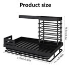 Carbon Steel Drain Rack With Drip Tray Brush With Screw Kitchen Sink Organized