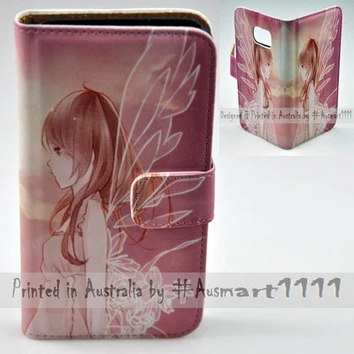 For Google Pixel Series Mobile Phone Girl with Wings Print Flip Case Phone Cover - Image 1 of 3