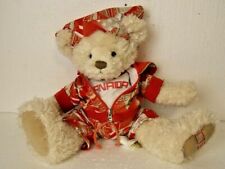 Olympic Bear 2008 11 Inch Tall Sitting Bear New Materials Full Outfit HBC EUC