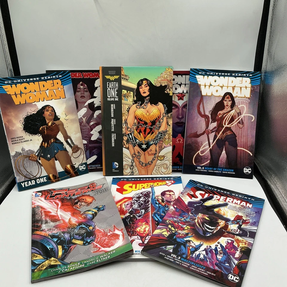 DC Comic lot of 8 Comic Wonder Wonan 1,2,5,6,7- Superman & Red Latterns PB-VeryG - Image 1 of 4